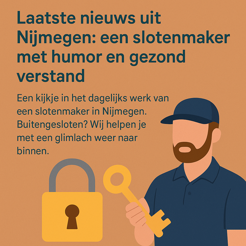 Slotenmaker met een glimlach